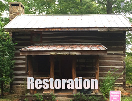Historic Log Cabin Restoration  Glynn County, Georgia